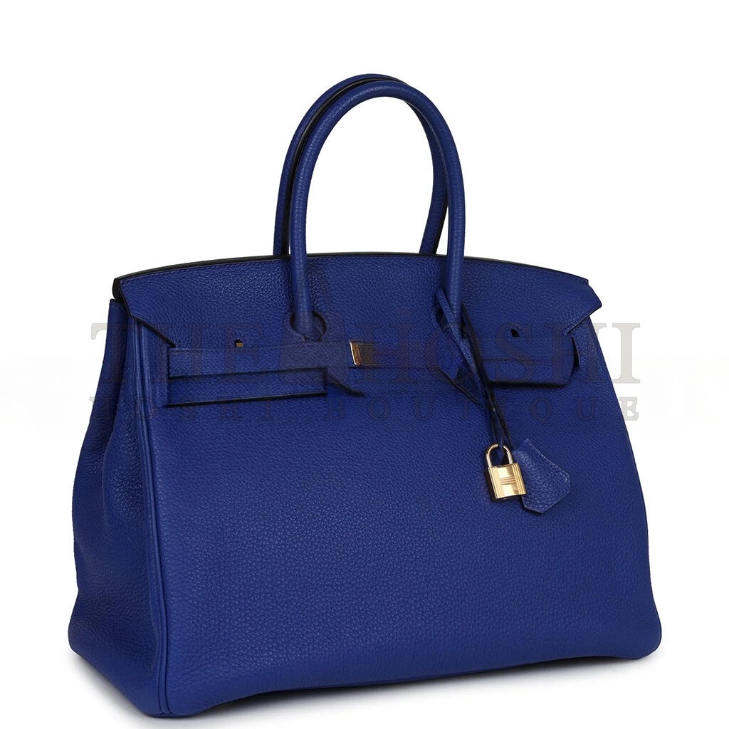 H**me5 BIRKIN 35 BLEU ELECTRIC TOGO GOLD HARDWARE (35*28*6cm) Master Quality